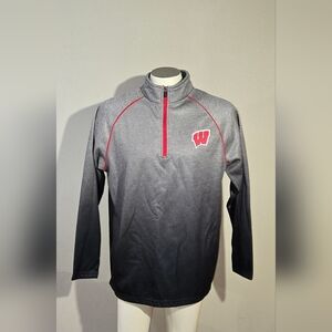 Colosseum Wisconsin Badgers 1/4 Zip Pullover Men's Size Large
